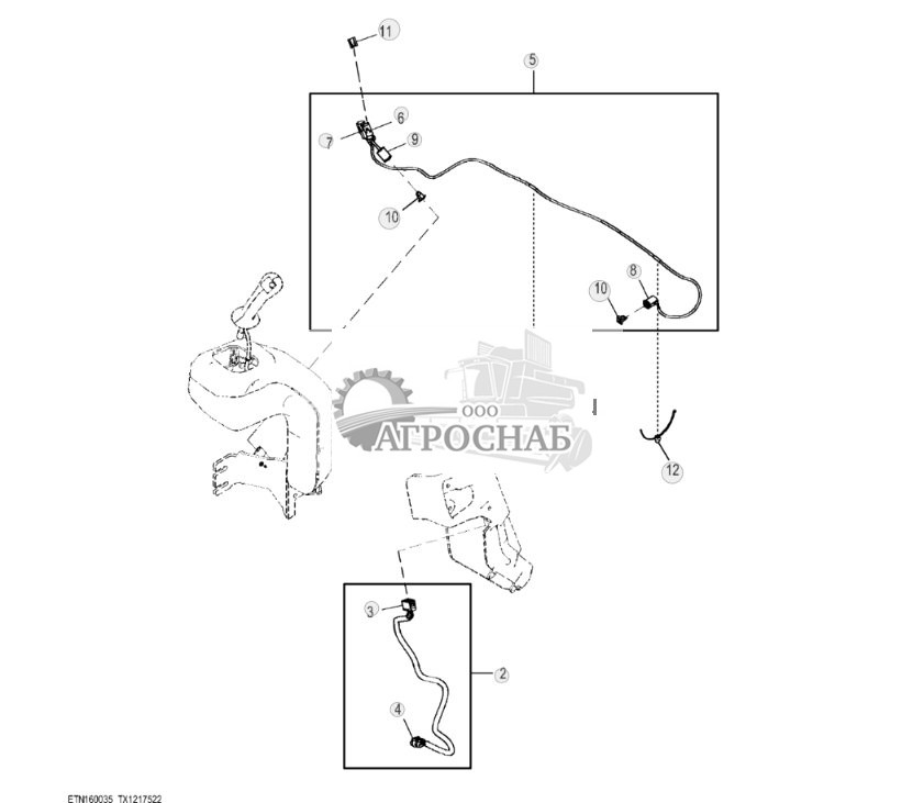 Жгут проводов и переключатель включения сервоуправления, правая колонка - ST895523 285.jpg
